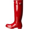 imageHunter Womens Original Tall Gloss Rain BootsMilitary Red