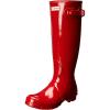 imageHunter Womens Original Tall Gloss Rain BootsMilitary Red