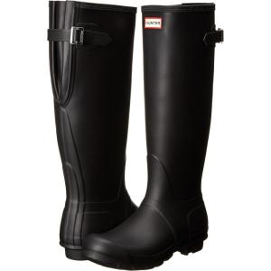 imageHunter Womens Original Tall Back Adjustable Rain BootBlack Matte
