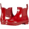 imageHunter Womens Original Gloss Chelsea BootsMilitary Red