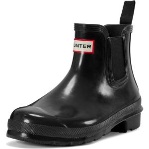 imageHunter Womens Original Gloss Chelsea BootsBlack