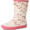 imageHunter UnisexChild First Classic Boots ToddlerLittle Kid RainBeigeMedium Pink Heart Multi