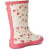 imageHunter UnisexChild First Classic Boots ToddlerLittle Kid RainBeigeMedium Pink Heart Multi