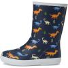 imageHunter UnisexChild First Classic Boots ToddlerLittle Kid RainDark Blue Dino Multi