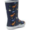 imageHunter UnisexChild First Classic Boots ToddlerLittle Kid RainDark Blue Dino Multi