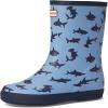imageHunter UnisexChild First Classic Boots ToddlerLittle Kid RainMedium Blue Shark Multi