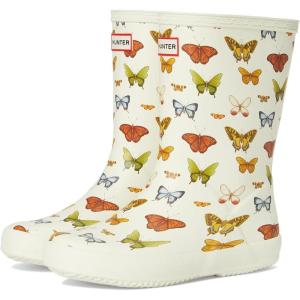 imageHunter UnisexChild First Classic Boots ToddlerLittle Kid RainIvory Butterfly Multi