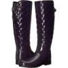 imageHunter Womens Refined Tall Quilted Gloss Rain Boot 65 usPurple