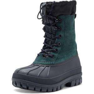 imageHunter Womens Skylar Waterproof Rain BootDark Green Suede