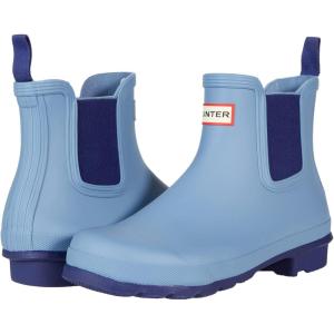 imageHUNTER Womens Original Chelsea Rain BootBouvet BlueBalder Blue