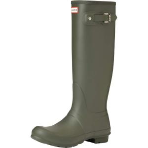 image:imageHunter Womens Original Tall Gloss Rain BootsGreen Dark Green Dov