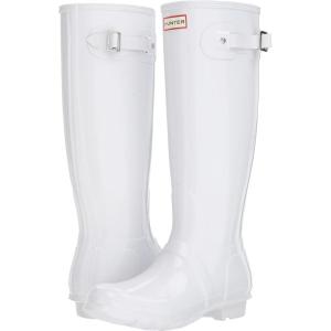 image:imageHunter Womens Original Tall Gloss Rain BootsWhite