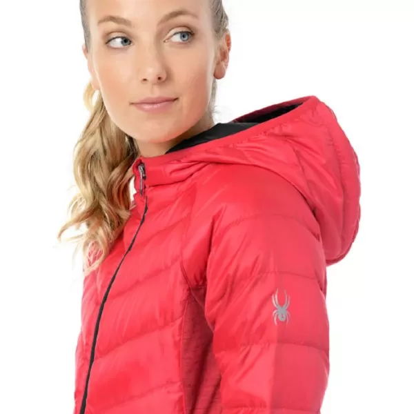 SPYDER Women’s Solitude Hoody Waterproof Down Jacket for Winter Sports