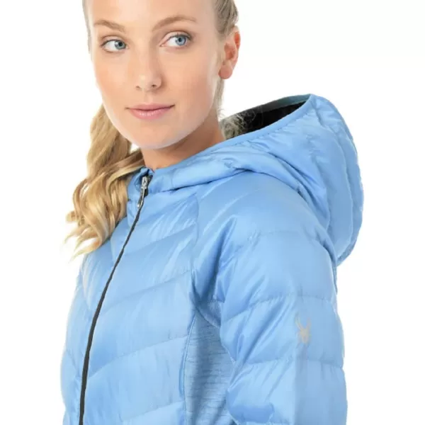 SPYDER Women’s Solitude Hoody Waterproof Down Jacket for Winter Sports