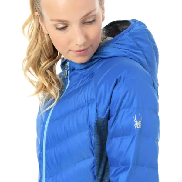 SPYDER Women’s Solitude Hoody Waterproof Down Jacket for Winter Sports