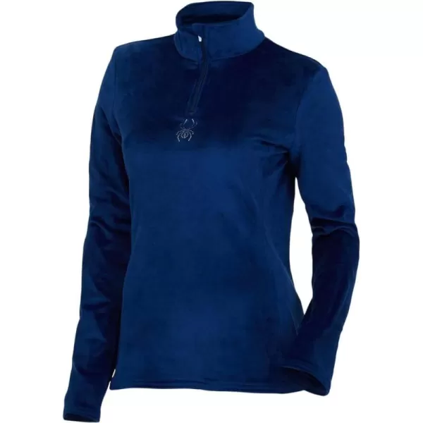 Spyder Women's Shimmer Bug Long Sleeve Half Zip T-Neck Fleece Top