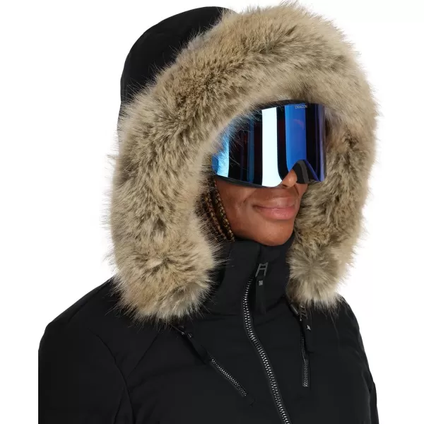 Spyder Women's Falline Faux Fur Down Ski Jacket