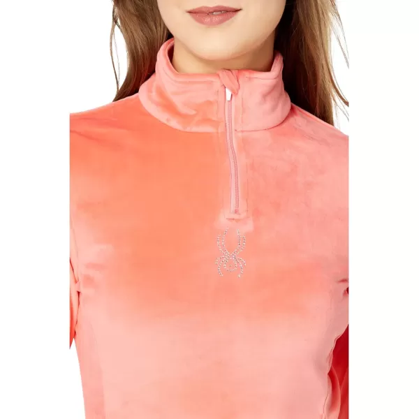 Spyder Womens Shimmer Bug Half Zip T-Neck