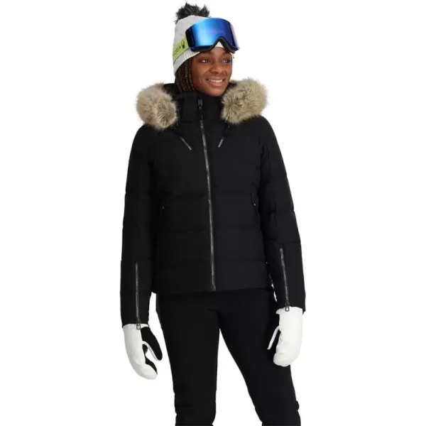 Spyder Women's Falline Faux Fur Down Ski Jacket