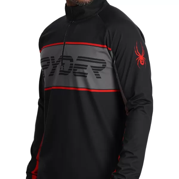 Spyder Men's Paramount Zip T-Neck Mid-Layer Mens