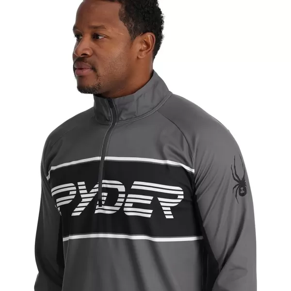 Spyder Men's Paramount Zip T-Neck Mid-Layer Mens