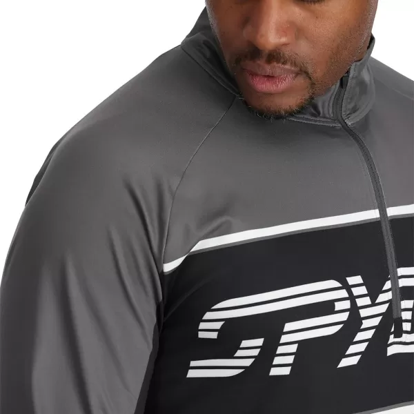Spyder Men's Paramount Zip T-Neck Mid-Layer Mens