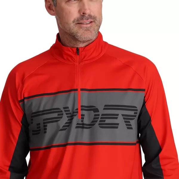 Spyder Men's Paramount Zip T-Neck Mid-Layer Mens