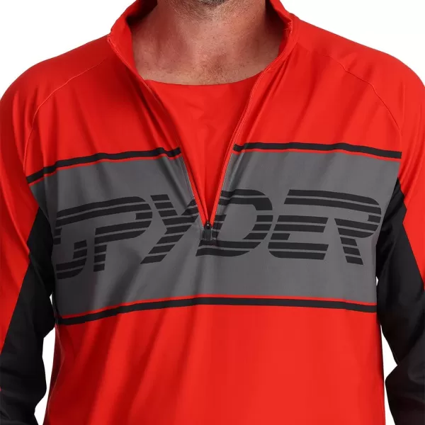 Spyder Men's Paramount Zip T-Neck Mid-Layer Mens