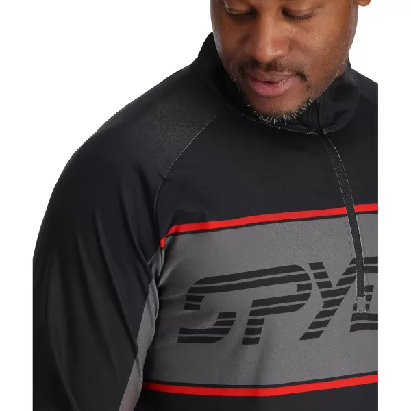 Spyder Men's Paramount Zip T-Neck Mid-Layer Mens