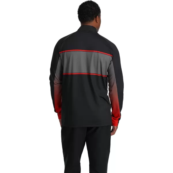 Spyder Men's Paramount Zip T-Neck Mid-Layer Mens