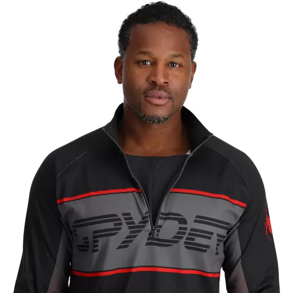 Spyder Men's Paramount Zip T-Neck Mid-Layer Mens