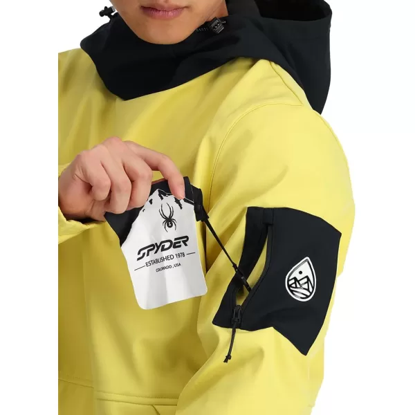 Spyder Men's Softshell Riding Hoodie Ski Jacket