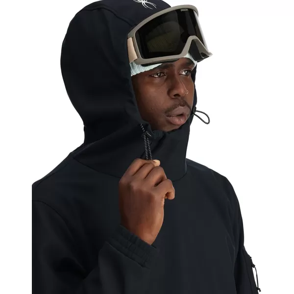 Spyder Men's Softshell Riding Hoodie Ski Jacket