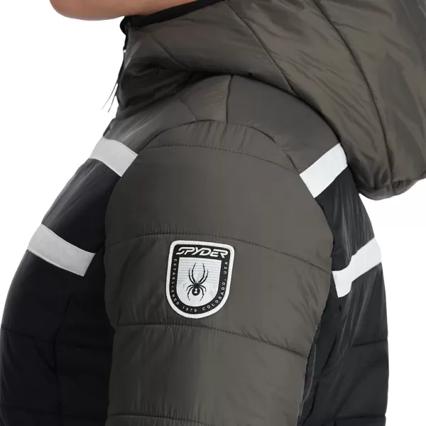 Spyder Women's Ethos Hooded Puffy Ski Jacket