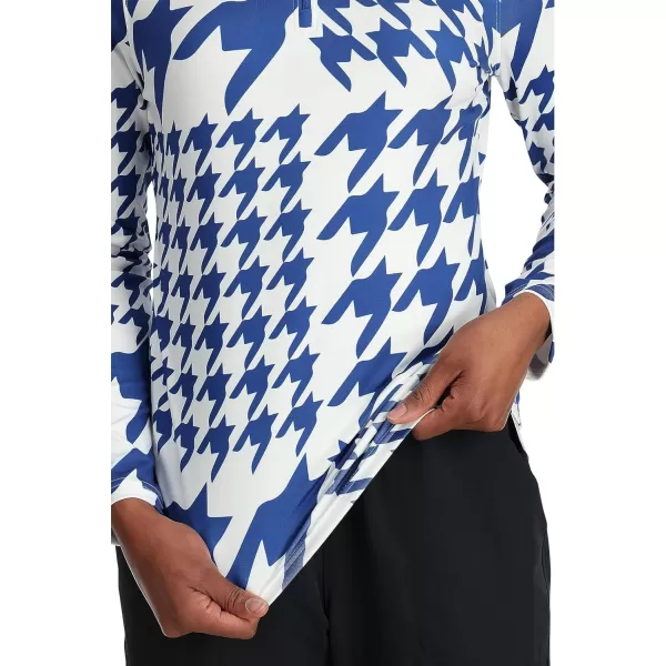 Spyder Women's Houndstooth Half Zip T-Neck