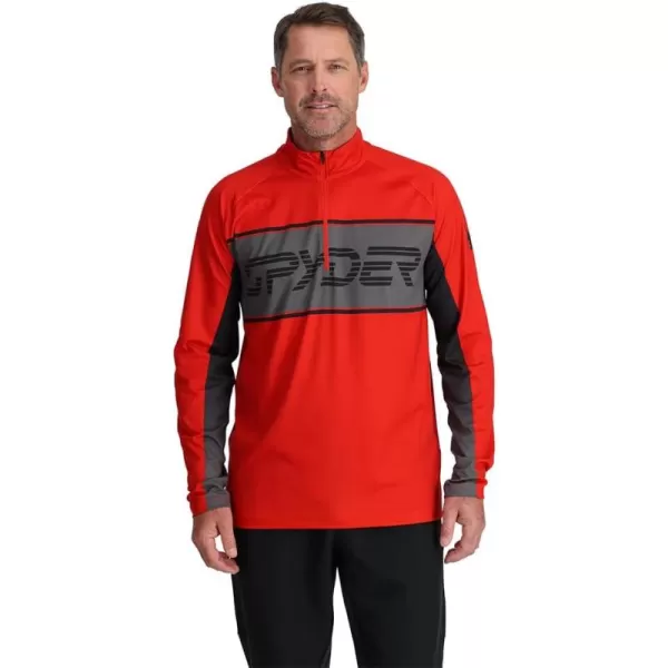 Spyder Men's Paramount Zip T-Neck Mid-Layer Mens