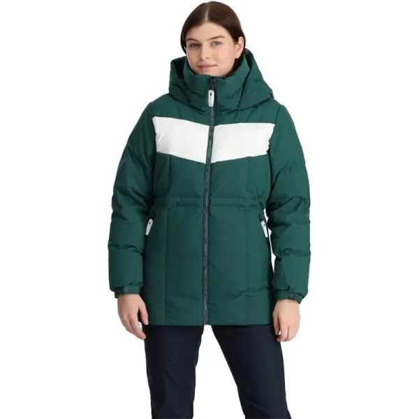 Spyder Women's Eastwood Long Down Hooded Jacket