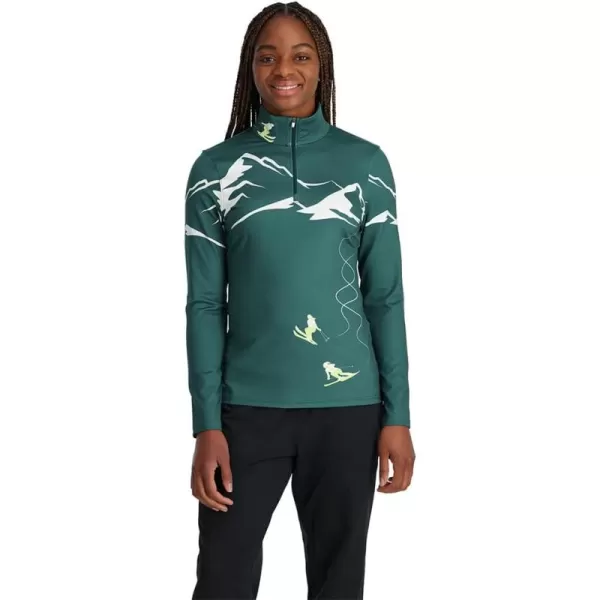 Spyder Women's Figure 8 1/2 Zip Quick Dry T-Neck Shirt