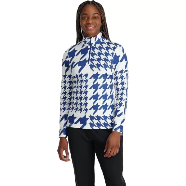 Spyder Women's Houndstooth Half Zip T-Neck