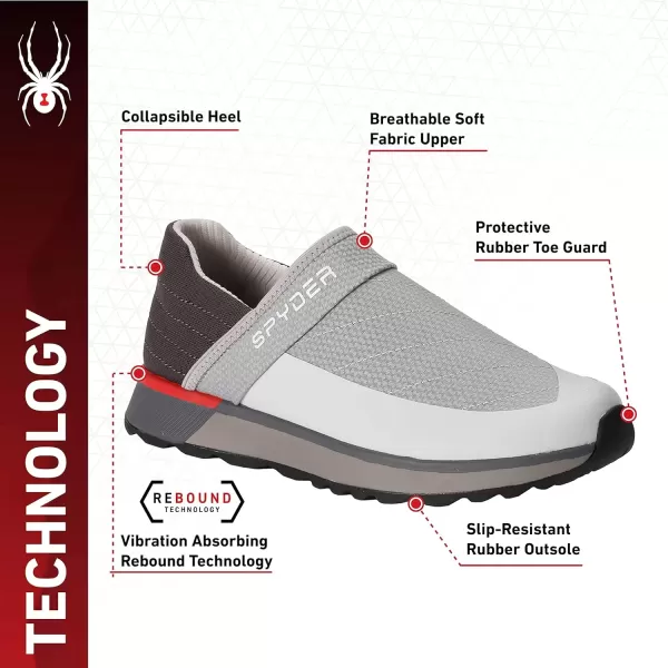 imageSpyder Mens Casual and Fashion SneakersGlacier GreyDark Grey