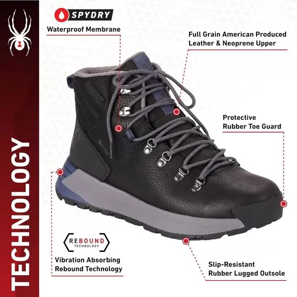 imageSpyder Mens Hiking Shoes Black 10