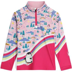 imageSpyder Girls Reflect Half Zip TNeck Ski Base Layer JacketPetal Pink