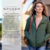 imageSpyder Packable Puffer Jacket Womens with Hood Lightweight Full Zip Winter Quilted Womens Puffer CoatWine