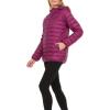 imageSpyder Packable Puffer Jacket Womens with Hood Lightweight Full Zip Winter Quilted Womens Puffer CoatWine
