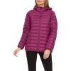 imageSpyder Packable Puffer Jacket Womens with Hood Lightweight Full Zip Winter Quilted Womens Puffer CoatWine