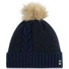 imageSpyder Womens Plait Pom Lined Ski BeanieTrue Navy