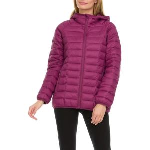 imageSpyder Packable Puffer Jacket Womens with Hood Lightweight Full Zip Winter Quilted Womens Puffer CoatWine