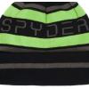 imageSpyder Mens Icebox Lined Pom Ski BeanieBlackFreshPolar