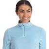imageSpyder Womens Shimmer Bug Half Zip TNeck Ski Base LayerBlue Drift