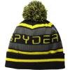 imageSpyder Mens Icebox Lined Pom Ski BeanieBlackSunPolar
